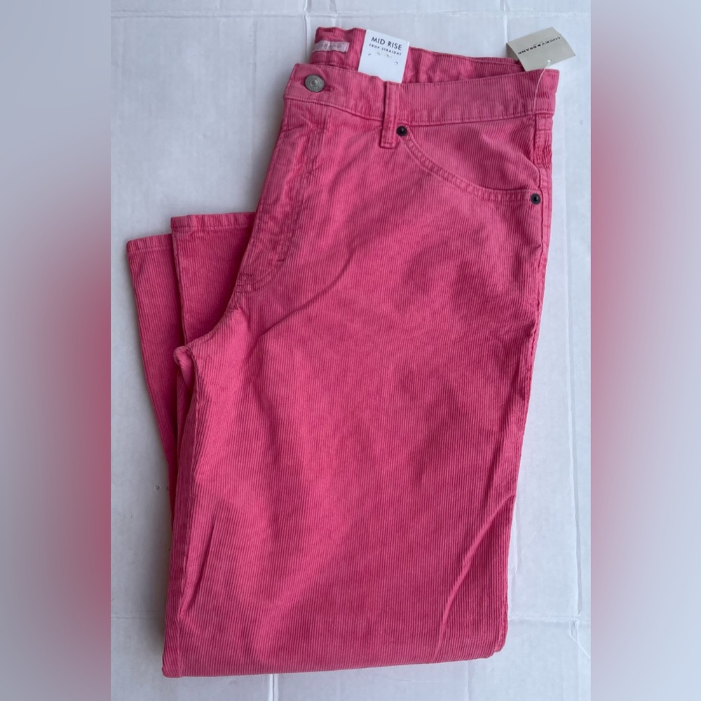 Lucky Brand Pink Corduroy Capris